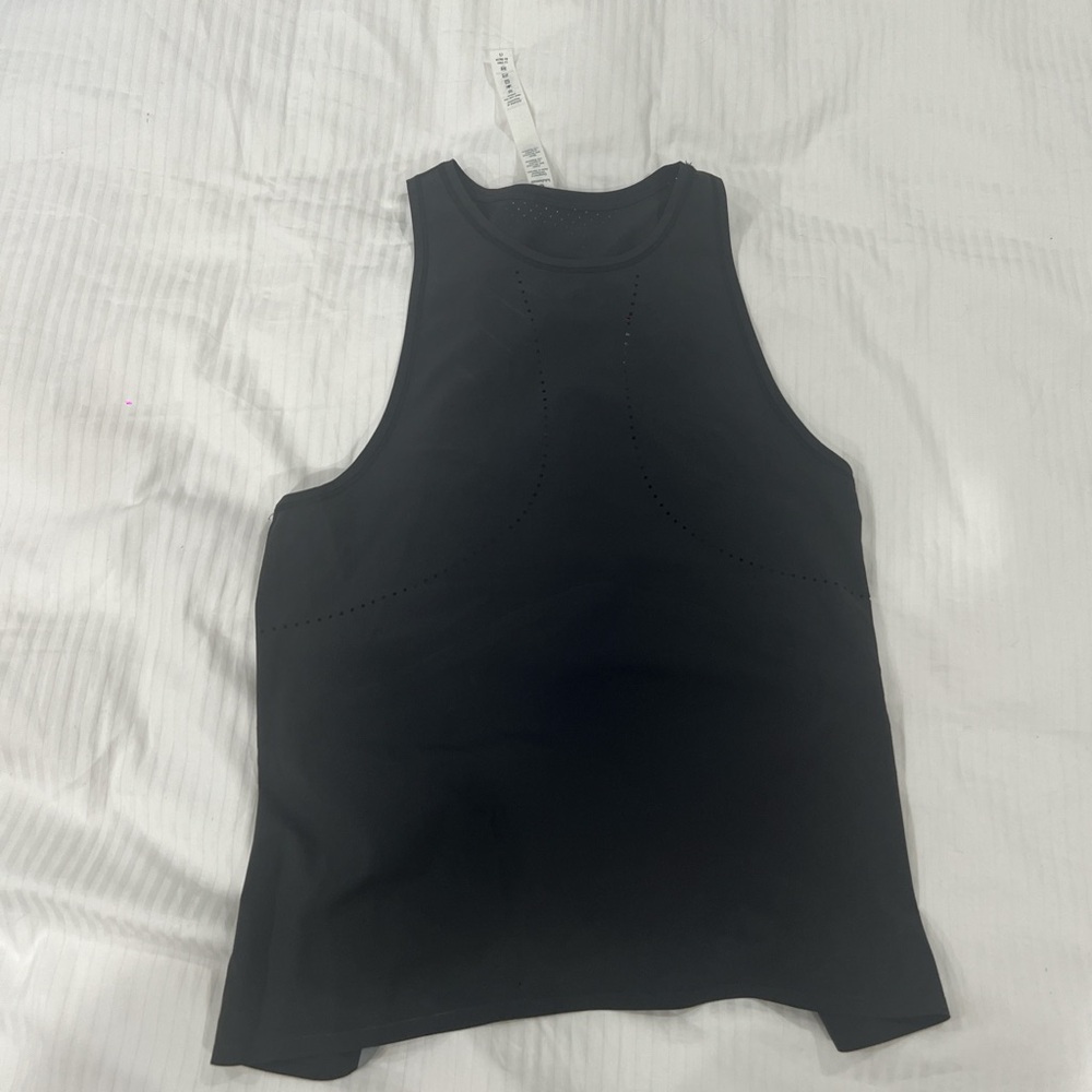 Lululemon Athletica Black Fitted Sleeveless Tank Top